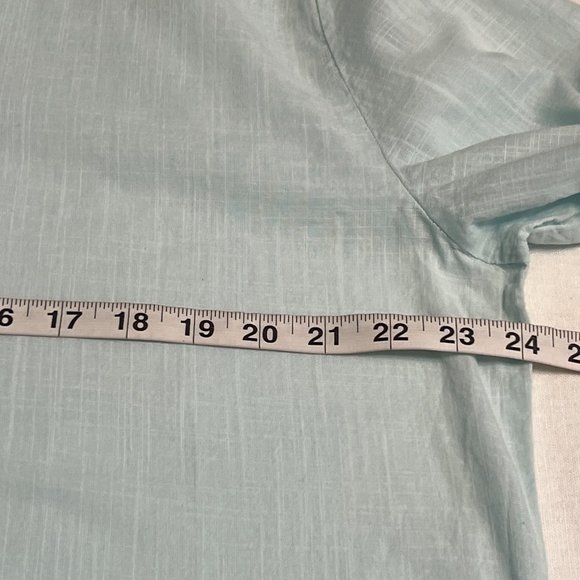 Coof Andy Men's Shirt Long Sleeve Half Button Lightblue Size Large - Picture 6 of 7